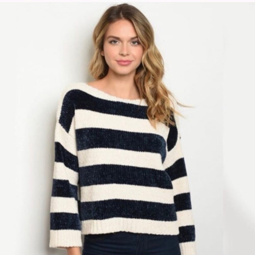🔥 SALE!!  Cropped oversized chenille sweater